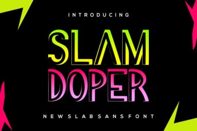 Slamdoper by brahamb78 — Slab Serif Font — thumbnail 1