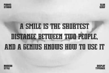 Smile Genius by Pian45 — Slab Serif Font — thumbnail 2