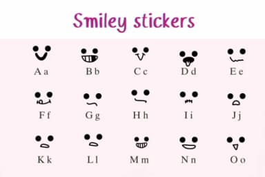 Smiley Stickers by Nongyao — Dingbats Font — thumbnail 2