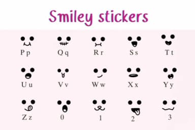 Smiley Stickers by Nongyao — Dingbats Font — thumbnail 3