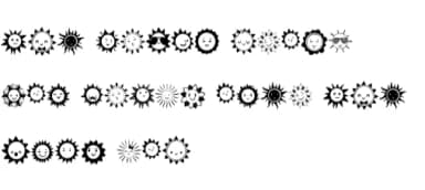 Smiling Sun by Nongyao — Dingbats Font — thumbnail 8