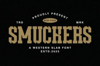 Smuckers by Almairatype Studio — Slab Serif Font — thumbnail 1