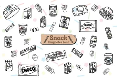 Snack by Chonada — Dingbats Font — thumbnail 1