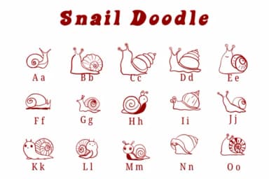 Snail Doodle by Suphitchaya — Dingbats Font — thumbnail 2