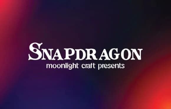 Snapdragon by moonlight craft — Slab Serif Font