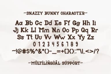 Snazzy Bunny by Letterayu — Slab Serif Font — thumbnail 6