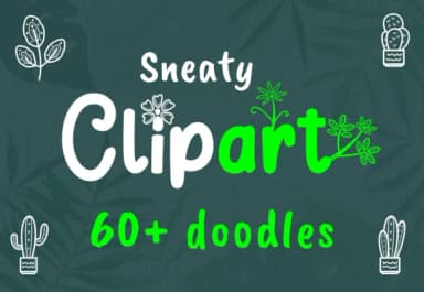 Sneaty Clipart by dilbadil — Dingbats Font — thumbnail 1