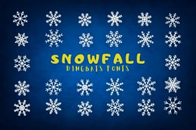 Snowfall by Eystore — Dingbats Font — thumbnail 1
