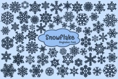 Snowflake by Chonada — Dingbats Font — thumbnail 1