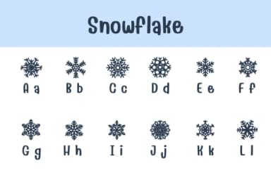 Snowflake by Chonada — Dingbats Font — thumbnail 2