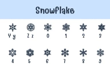 Snowflake by Chonada — Dingbats Font — thumbnail 4