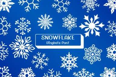 Snowflake by Ketsarin — Dingbats Font — thumbnail 1