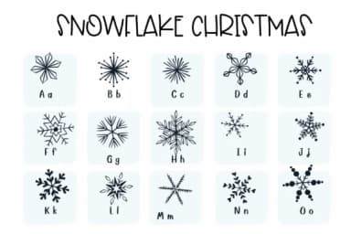Snowflake Christmas by Sirinart — Dingbats Font — thumbnail 2