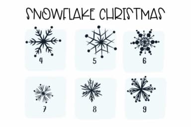 Snowflake Christmas by Sirinart — Dingbats Font — thumbnail 4