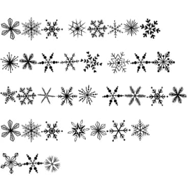 Snowflake Christmas by Sirinart — Dingbats Font — thumbnail 8