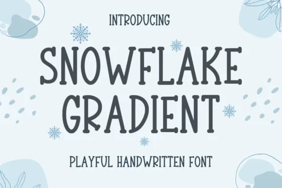 Snowflake Gradient by Letterayu — Slab Serif Font