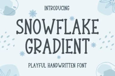 Snowflake Gradient by Letterayu — Slab Serif Font — thumbnail 1