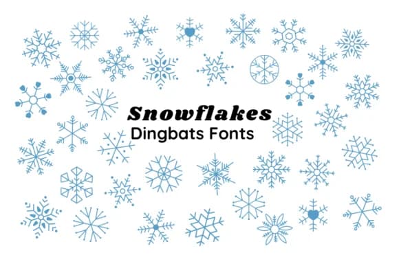 Snowflakes by Nun Sukhwan — Dingbats Font