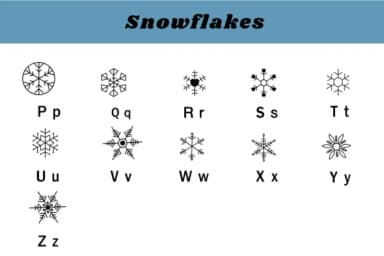 Snowflakes by Nun Sukhwan — Dingbats Font — thumbnail 3