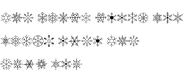 Snowflakes by Nun Sukhwan — Dingbats Font — thumbnail 7