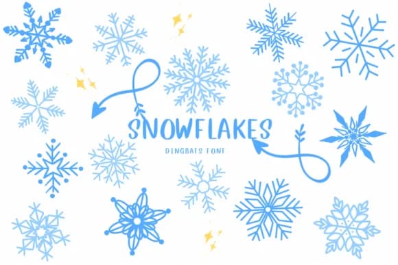 Snowflakes by CHANOK — Dingbats Font