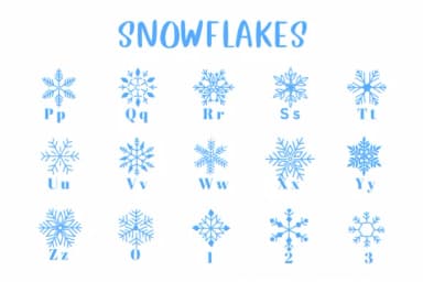 Snowflakes by CHANOK — Dingbats Font — thumbnail 3