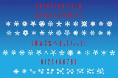 Snowflakes by stompstock — Dingbats Font — thumbnail 2