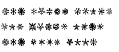 Snowflakes by stompstock — Dingbats Font — thumbnail 5