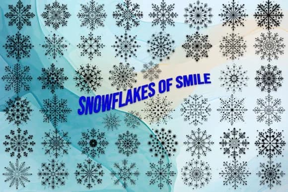 Snowflakes of Smile by MOMAT THIRTYONE — Dingbats Font