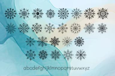 Snowflakes of Smile by MOMAT THIRTYONE — Dingbats Font — thumbnail 2