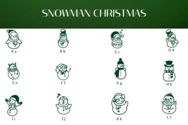 Snowman Christmas by Heartcraft Atelier — Dingbats Font — thumbnail 2
