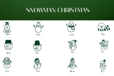 Snowman Christmas by Heartcraft Atelier — Dingbats Font — thumbnail 3