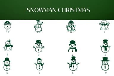 Snowman Christmas by Heartcraft Atelier — Dingbats Font — thumbnail 4
