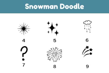 Snowman Doodle by Nun Sukhwan — Dingbats Font — thumbnail 4