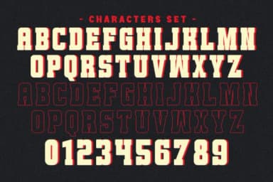 Snowman Varsity by Pian45 — Slab Serif Font — thumbnail 7