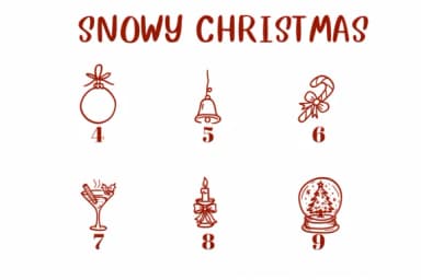 Snowy Christmas by CHANOK — Dingbats Font — thumbnail 3