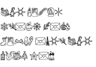 Snowy Christmas by CHANOK — Dingbats Font — thumbnail 8