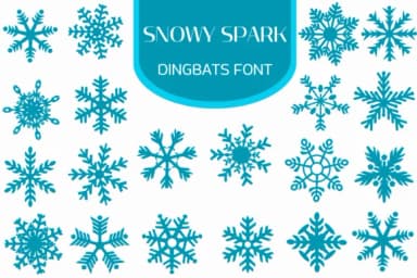 Snowy Spark by Heartcraft Atelier — Dingbats Font — thumbnail 1