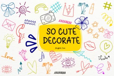 So Cute Decorate by Petal Pixels — Dingbats Font — thumbnail 1