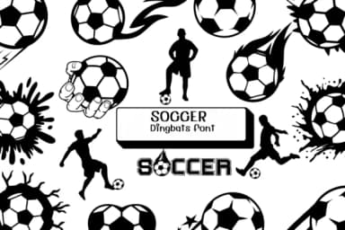 Soccer by Ketsarin — Dingbats Font — thumbnail 1