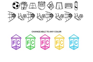 Soccer Doodle by digitalplannerland — Dingbats Font — thumbnail 3