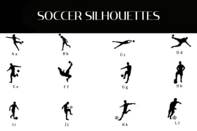 Soccer Silhouettes by Heartcraft Atelier — Dingbats Font — thumbnail 2