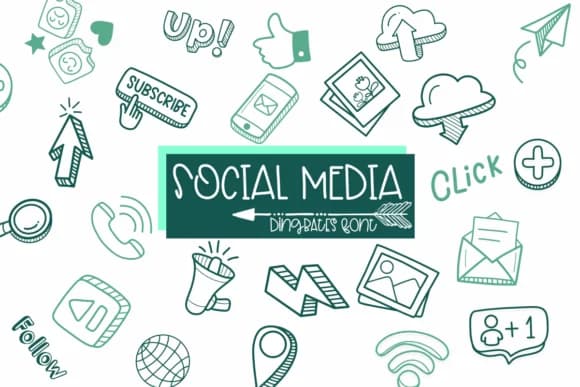 Social Media by Sirinart — Dingbats Font