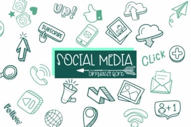 Social Media by Sirinart — Dingbats Font — thumbnail 1