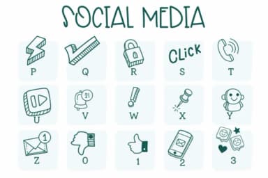 Social Media by Sirinart — Dingbats Font — thumbnail 3