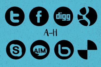Social Media Networks by Minimalistartstudio — Dingbats Font — thumbnail 2