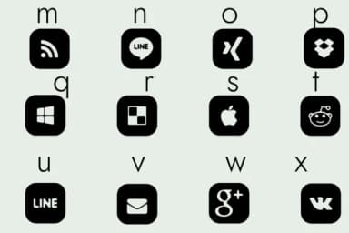 Social Networks Icons by Minimalistartstudio — Dingbats Font — thumbnail 5