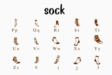 Sock by Nongyao — Dingbats Font — thumbnail 3