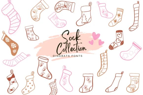 Sock Collection by Suphitchaya — Dingbats Font