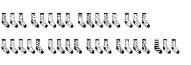 Sock Day by Nun Sukhwan — Dingbats Font — thumbnail 8